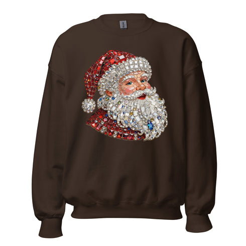 Rhinestone Santa Sweatshirt,