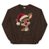 Faux Yarn Reindeer Crewneck