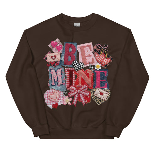 Be Mine Faux Quilt Sweatshirt