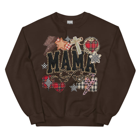 MAma Faux Quilt Sweatshirt