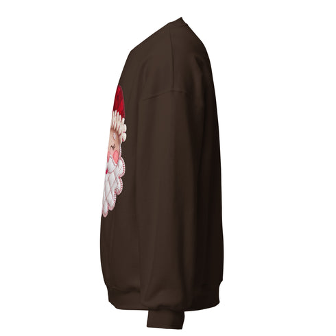 Santa Faux Patchwork Christmas Sweatshirt,