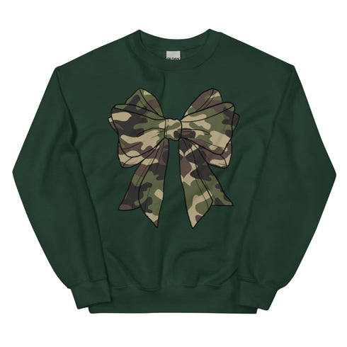Camo Bow Crewneck