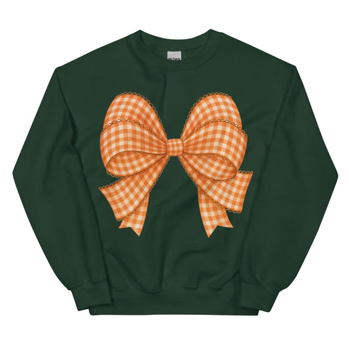 Plaid Fall Bow Sweatshirt