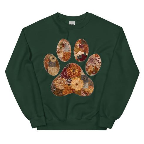 Floral Dog Mom Fall Crewneck