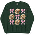 Maltipoo Pink Bow Dog Sweatshirt