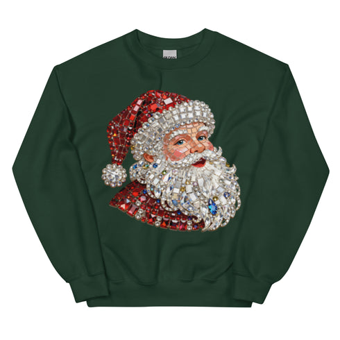 Rhinestone Santa Sweatshirt,
