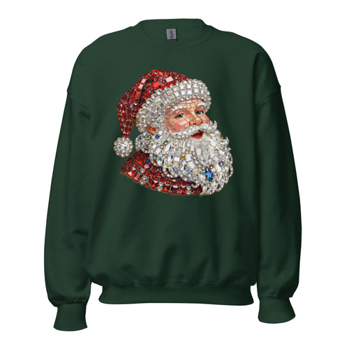 Rhinestone Santa Sweatshirt,
