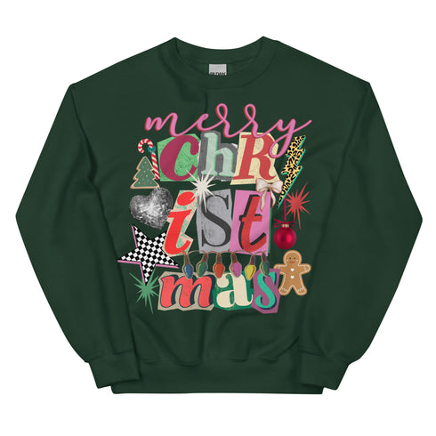 Merry Christmas Preppy Crewneck