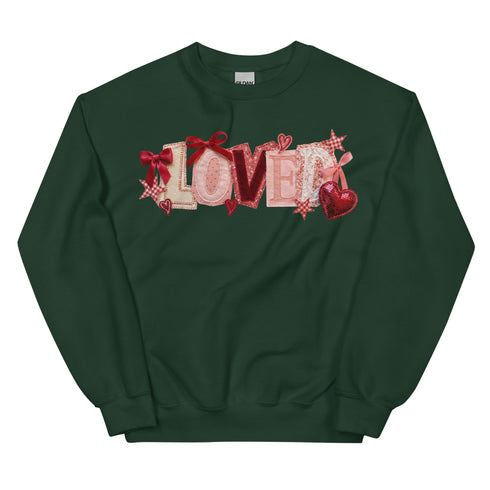 Loved Faux Quilt Crewneck