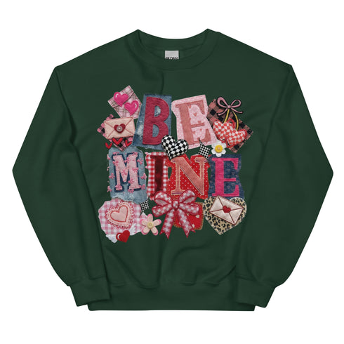 Be Mine Faux Quilt Sweatshirt