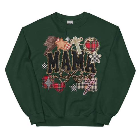 MAma Faux Quilt Sweatshirt