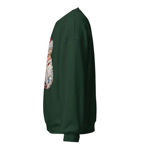 Rhinestone Santa Sweatshirt,