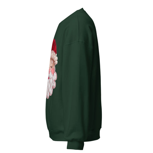 Santa Faux Patchwork Christmas Sweatshirt,