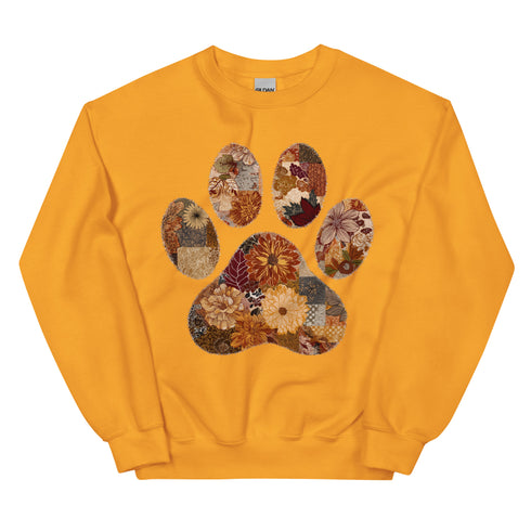 Floral Dog Mom Fall Crewneck