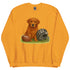 Red Golden Retriever Football Crewneck