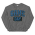Game Day Blue Plaid Football Sweatshirt