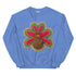 Faux Crochet Thanksgiving Turkey Sweatshirt