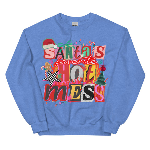 Santa's Favorite Hot Mess Sweatshirt