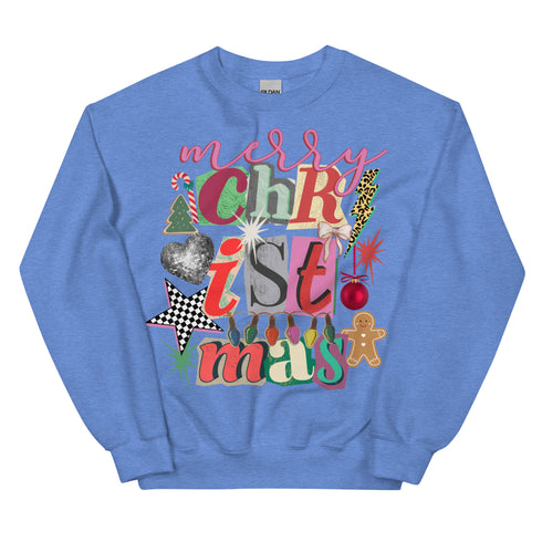 Merry Christmas Preppy Crewneck
