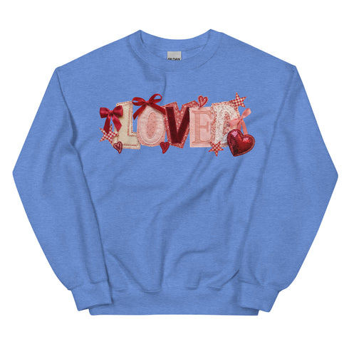 Loved Faux Quilt Crewneck