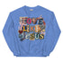 Love Like Jesus Faux Quilt Crewneck