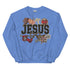 Jesus Faux Quilted Crewneck