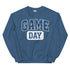 Game Day Royal Blue Plaid Football Sweatshirt
