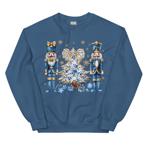 Blue Nutcracker Christmas Sweatshirt