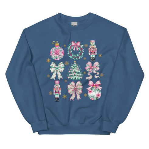 Pink and Green Christmas Doodle