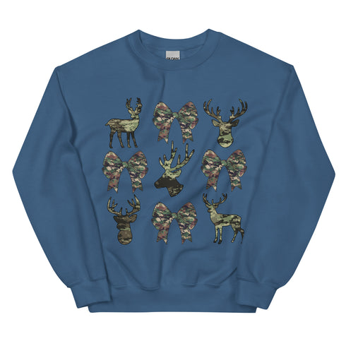 Camo Bow and Bucks Sweatshirt