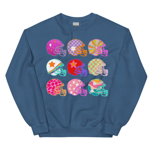 Football Coquette Helmet Sweatshirt