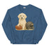 English Creme Retriever Football Crewneck