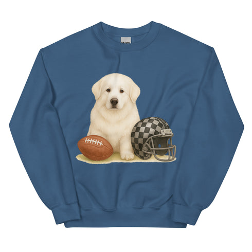 Great Pyrenees Football Sweatshirt