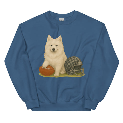 American Eskimo Football Sweatshirt