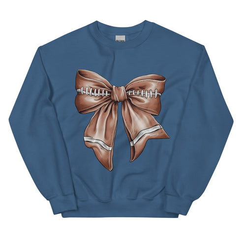 Football Bow Crewneck