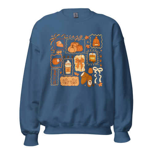 Cozy Season Fall Doodles Sweatshirt