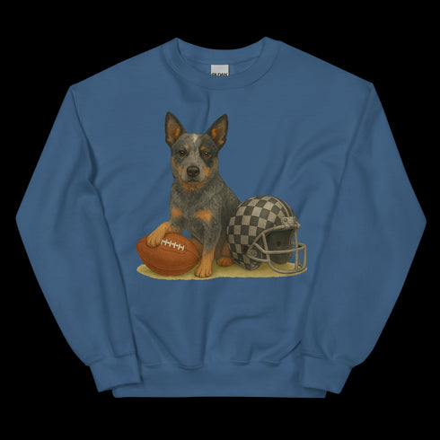 Blue Heeler Football Sweatshirt