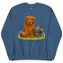 Red Golden Retriever Football Crewneck