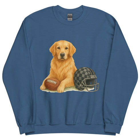 Golden Retriever Football Sweatshirt