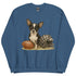 Chihuahua Black and White Football Sweatshirt