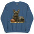 Black French Bulldog Football Sweatshirt