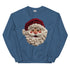 Faux Crochet Yarn Jolly Santa Sweatshirt