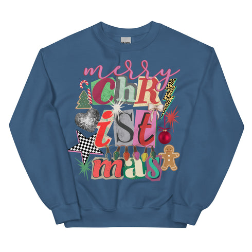 Merry Christmas Preppy Crewneck
