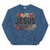 Jesus Faux Quilted Crewneck