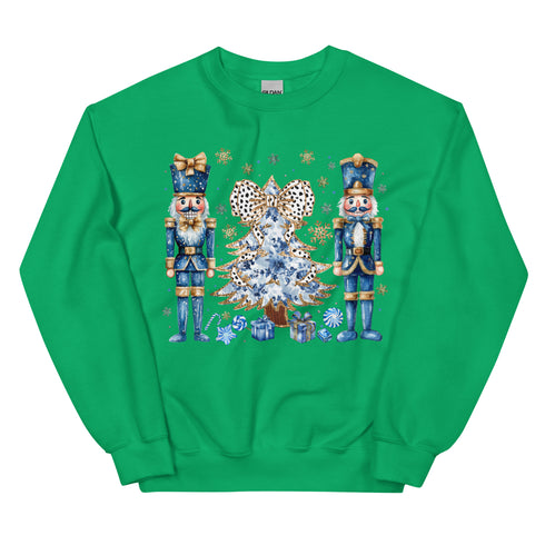 Blue Nutcracker Christmas Sweatshirt