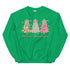 Merry Christmas Brushstroke Tree Sweatshirt