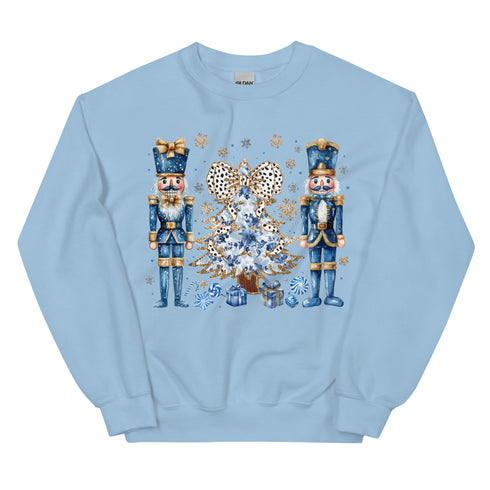 Blue Nutcracker Christmas Sweatshirt