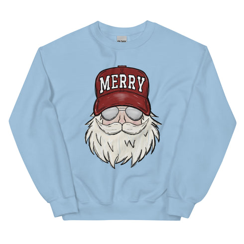 Merry Christmas Santa Trucker Hat Sweatshirt