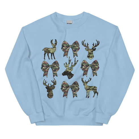 Camo Bow and Bucks Sweatshirt