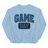 Game Day Blue Plaid Football Sweatshirt